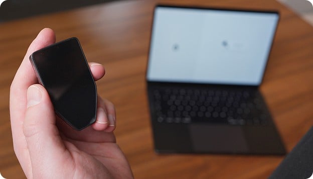 Trezor Suite app on a phone